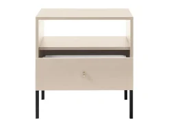 Nachtkastje - 1 Lade En 1 Nis - Beige - Bogdan