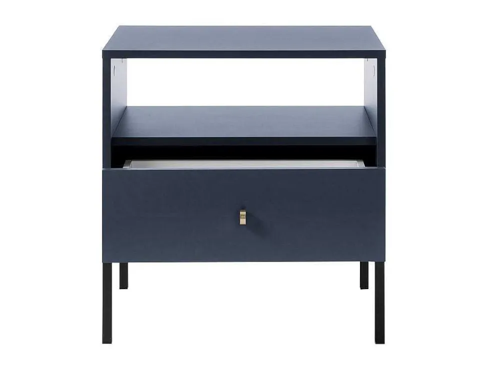 Nachtkastje Bogdan - 1 Lade En 1 Nis - Blauw