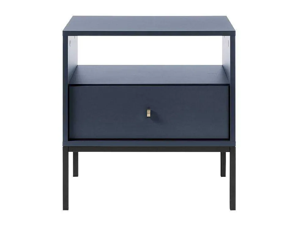 Nachtkastje Bogdan - 1 Lade En 1 Nis - Blauw