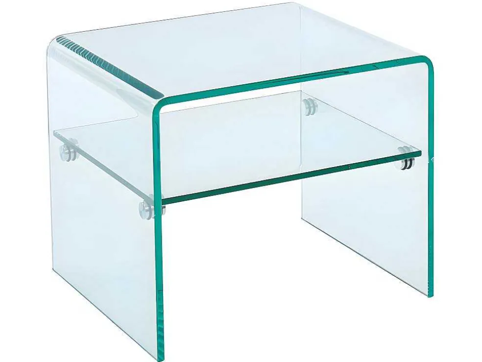 Nachtkastje Van Gehard Glas - 1 Nis - Stileos