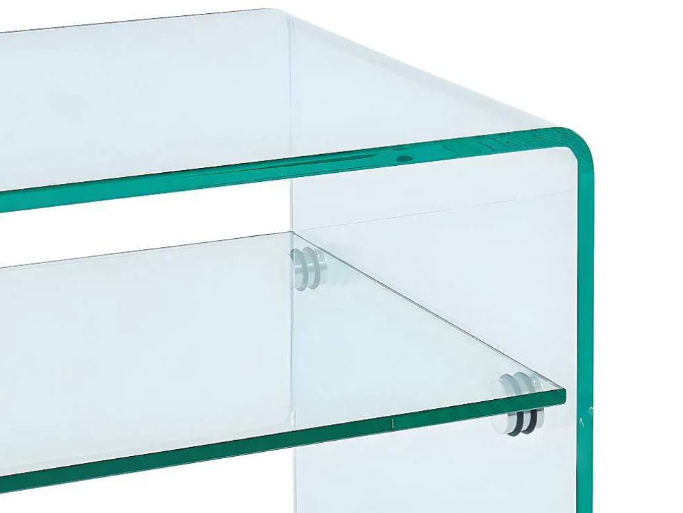 Nachtkastje Van Gehard Glas - 1 Nis - Stileos