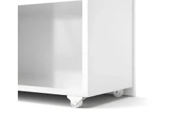 Nada Hoofdeinde 140 Cm Met 4 Planken Wit Hoogglans.