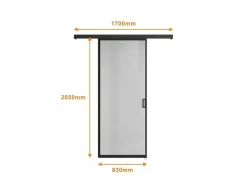[Old Version]Schuifdeur Linci - H205Cm X L83Cm - Gehard Glas