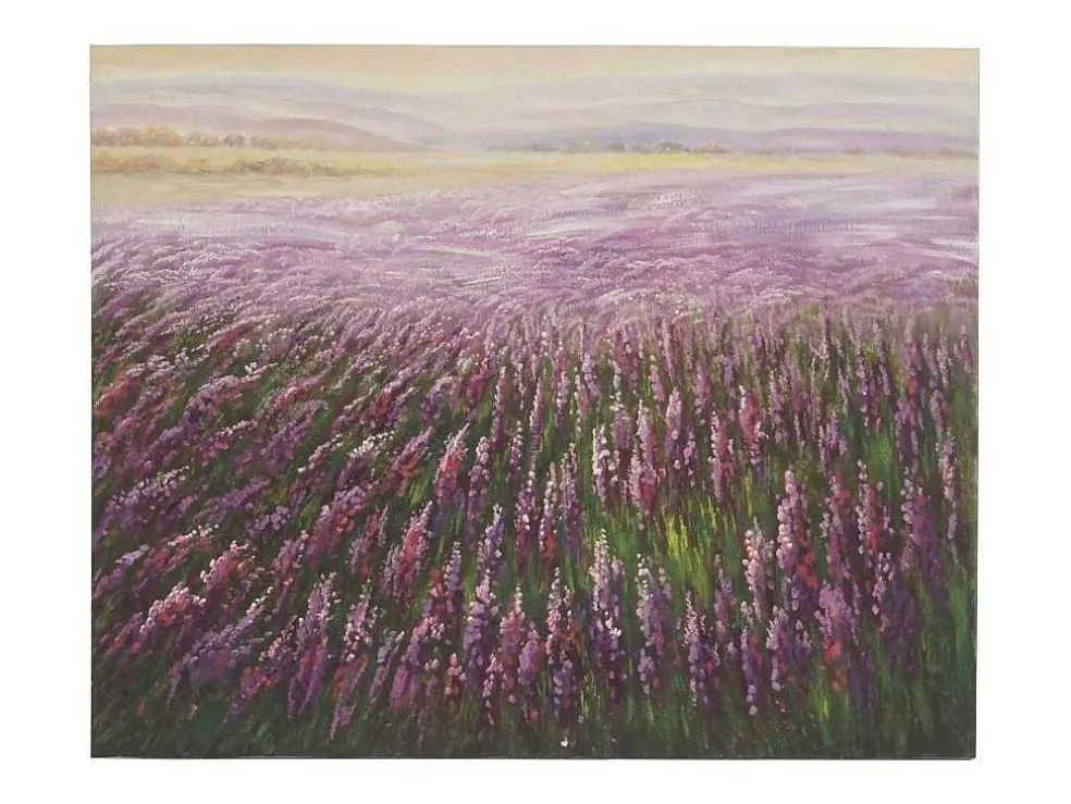 Olieverfschilderij Bloemenveld Handgeschilderd