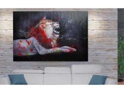 Olieverfschilderij Leeuw Mcw-H25, 120X180Cm