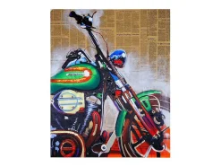 Olieverfschilderij Motor Handgeschilderd