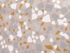 Omkeerbaar Dekbedovertrek Terrazzo Van Katoen 57 Draden /Cm - Dekbedhoes 220 X 240 Cm + 2 Kussenslopen 63 X 63 Cm - Meerdere Kleuren - Terazino