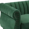 Omkeerbare Hoekbank Van Spargroen Velours Trumbo