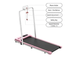 Onder Bureau Loopband 1-6Km/H Wandelen Jogging Machine Voor Thuiskantoor Met Opvouwmogelijkheid