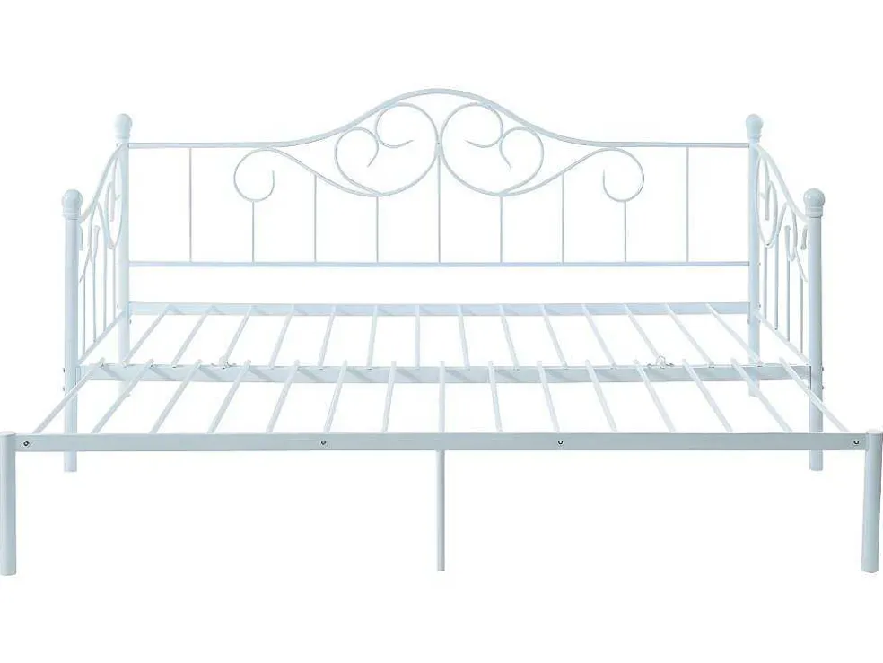 Onderuitschuifbed Sebille - Metaal - 90 X 200 Cm - Wit