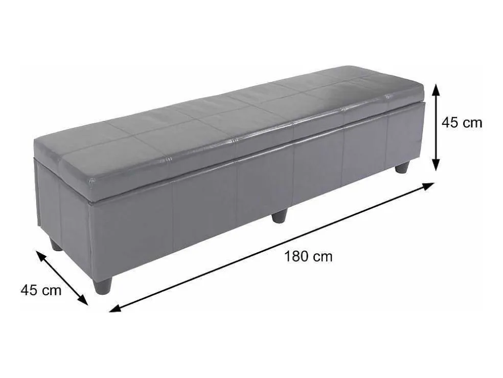 Opbergkist Arezzo Xxl, Wit