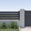 Opengewerkt Hek H80,3 X L188,6 Cm In Donkergrijs Aluminium - Primo