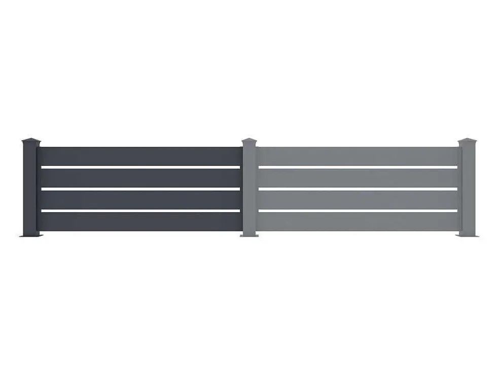Opengewerkte Uitbreiding Voor Het Hek H80,3 X L178,3 Cm In Donkergrijs Aluminium - Primo