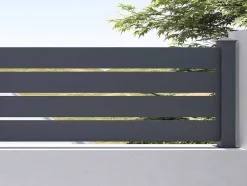 Opengewerkte Uitbreiding Voor Het Hek H80,3 X L178,3 Cm In Donkergrijs Aluminium - Primo