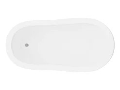 Ovaal Eilandbad - Retro Stijl - 171 L - 145 X 74 X 77 Cm - Witte Leeuwenpoten - Nisos