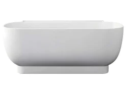 Ovaal Halfvrijstaand Bad - 240 L - 150 X 76 X 58 Cm - Wit - Acryl - Vogler