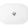 Ovale Wastafel Van Solid Surface - Wit - 58 Cm - Sengli