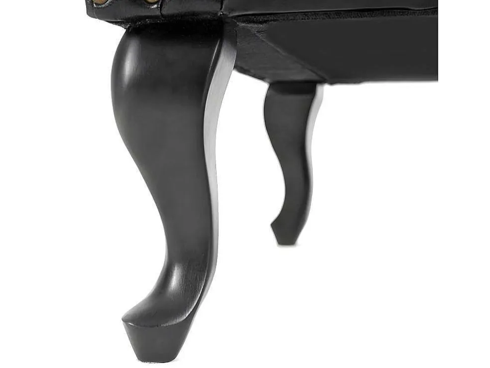 Oxford Fauteuil, Zwart Zonder Voetenbank