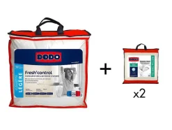 Pack Dodo Anti-Transpirant Dekbed 240X260Cm + 2 Hoofdkussens 60X60Cm Verkoelend Effect Fresh Control