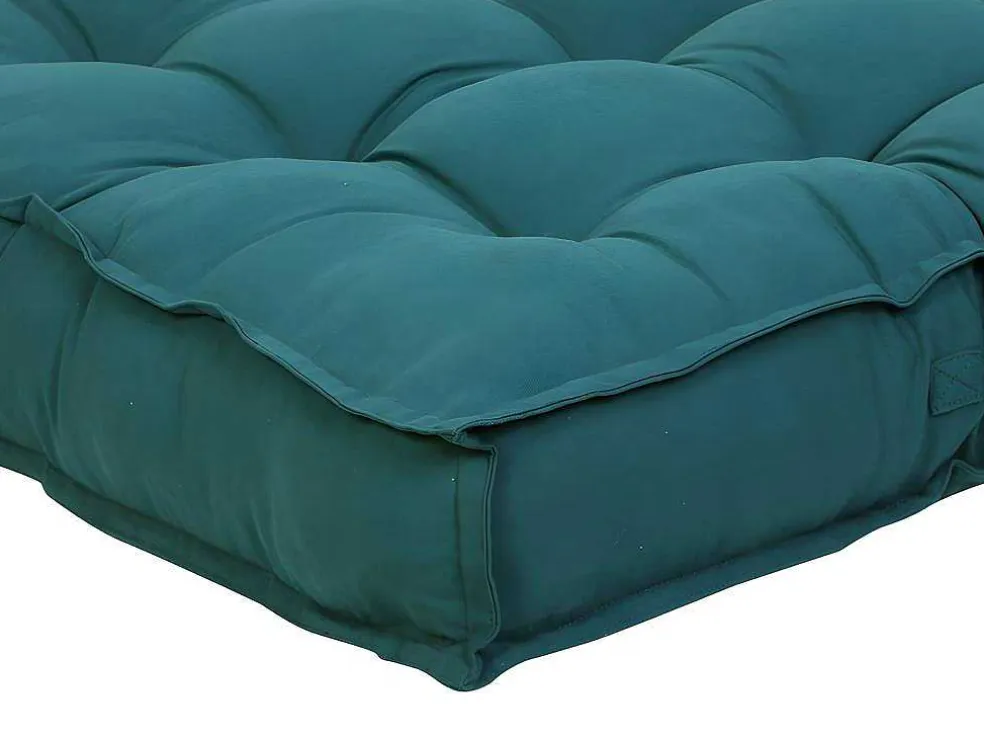 Palletkussen Baila - Katoen En Polyester - 80X120X12 Cm - Blauw