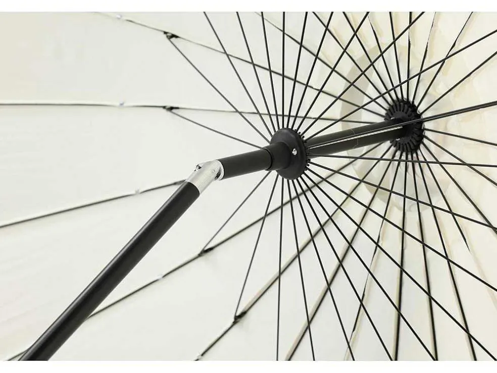 Palmetto Parasol Met Kantelfunctie Wit.