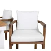 Panama Tuinmeubelset Tafel 90X152/210Cm En 4 Stoel Erica Naturel, Wit.