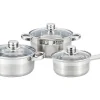 Pannenset Festin Van Inox - 6 Stuks - Metaalkleur