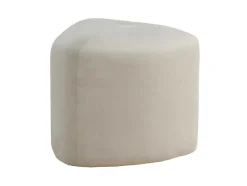 Peg Poef, Hocker O46Cm Velours Wit.