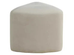 Peg Poef, Hocker O46Cm Velours Wit.