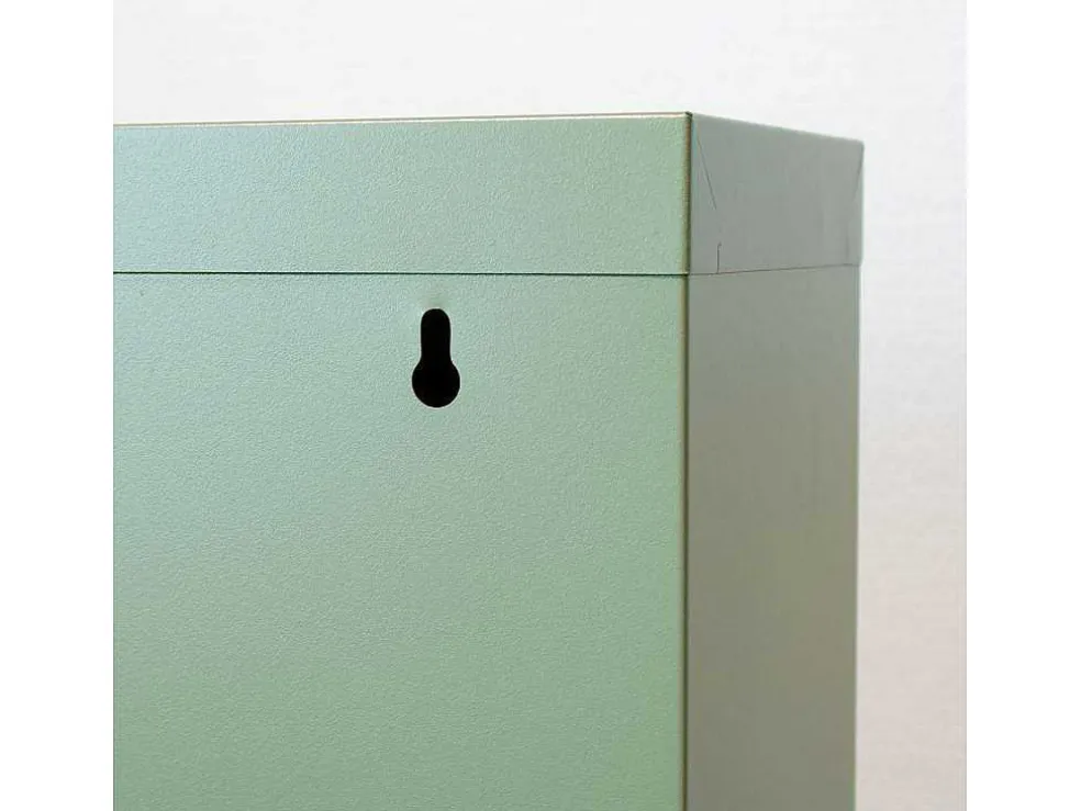 Pisa Schoenenkast Groen Metaal Met 4 Vakken.