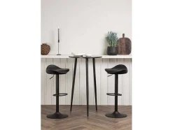 Plaza Barmeubelset Bartafel Zwart En 2 Adesto Barstoelen Zwart.