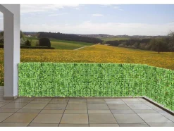 Privacyscherm Balkon N77 Ii Blad, 300X150Cm Licht Blad