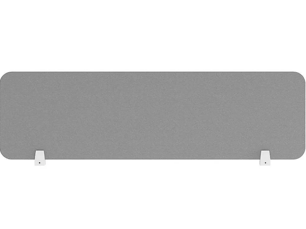 Professioneel Bureau Voor 1 Persoon - Wit - L160 Cm - Met Afscheiding - Downtown