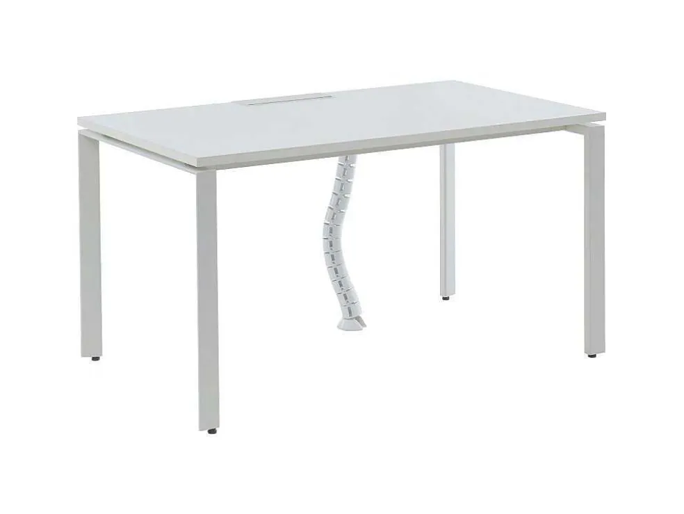 Professioneel Bureau Voor 1 Persoon - Wit - L120 Cm - Downtown