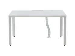 Professioneel Bureau Voor 1 Persoon - Wit - L140 Cm - Downtown