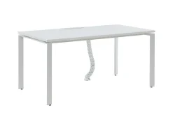 Professioneel Bureau Voor 1 Persoon - Wit - L160 Cm - Downtown
