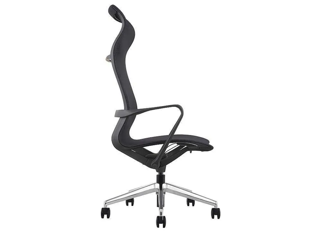 Professionele Bureaustoel - Stof - Zwart - Ladefense