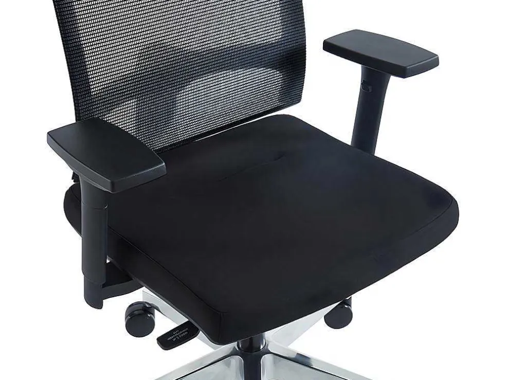 Professionele Ergonomische Bureaustoel - Met Hoofdsteun - Stof - Zwart - Wallstreet