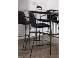 Rax Barmeubelset Bartafel Zwart En 4 Tvist Barstoelen Zwart.