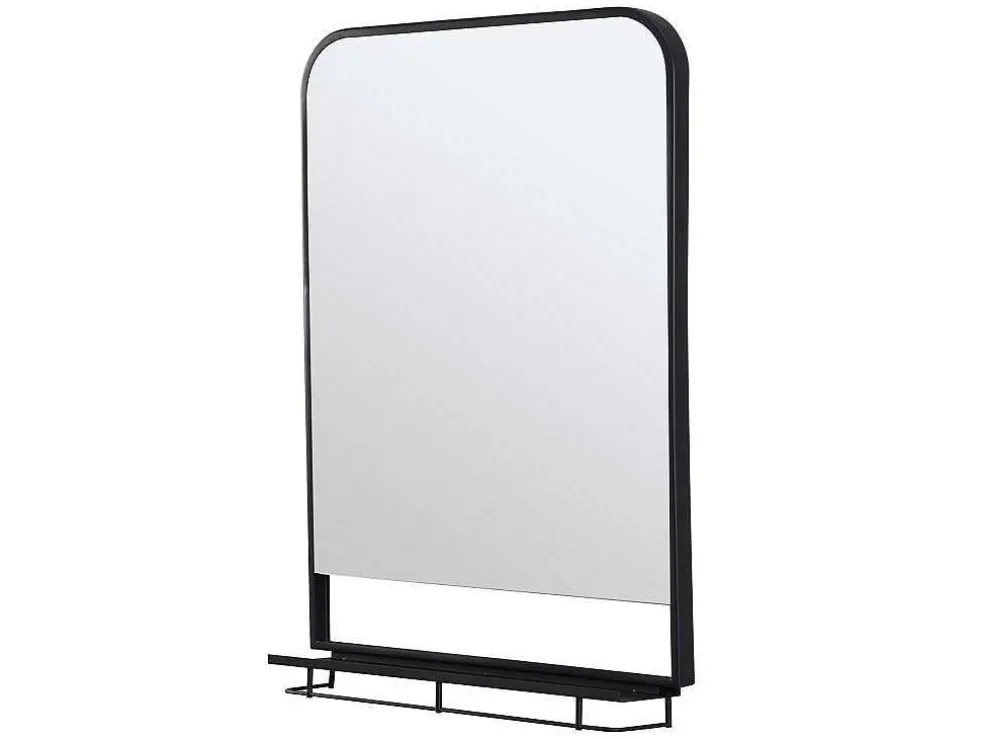 Rechthoekige Badkamerspiegel Met Opbergplankje - 60 X 80 Cm Erasmo