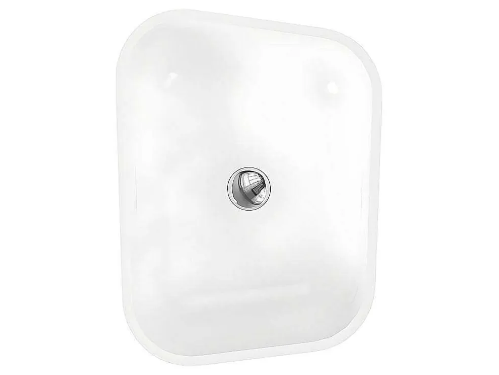 Rechthoekige Staande Wastafel Van Solid Surface - Wit - Tilicho