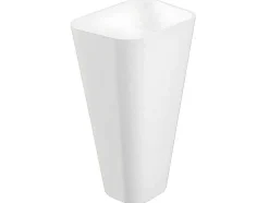 Rechthoekige Staande Wastafel Van Solid Surface - Wit - Tilicho
