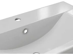 Rechthoekige Voorbouwwastafel Voor Badkamer Van Keramiek - 71,5 Cm - Wit - Yasmac Ii