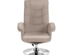 Relaxfauteuil + Kruk Cappucino