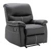 Relaxfauteuil Canby - Kunstleer - Zwart