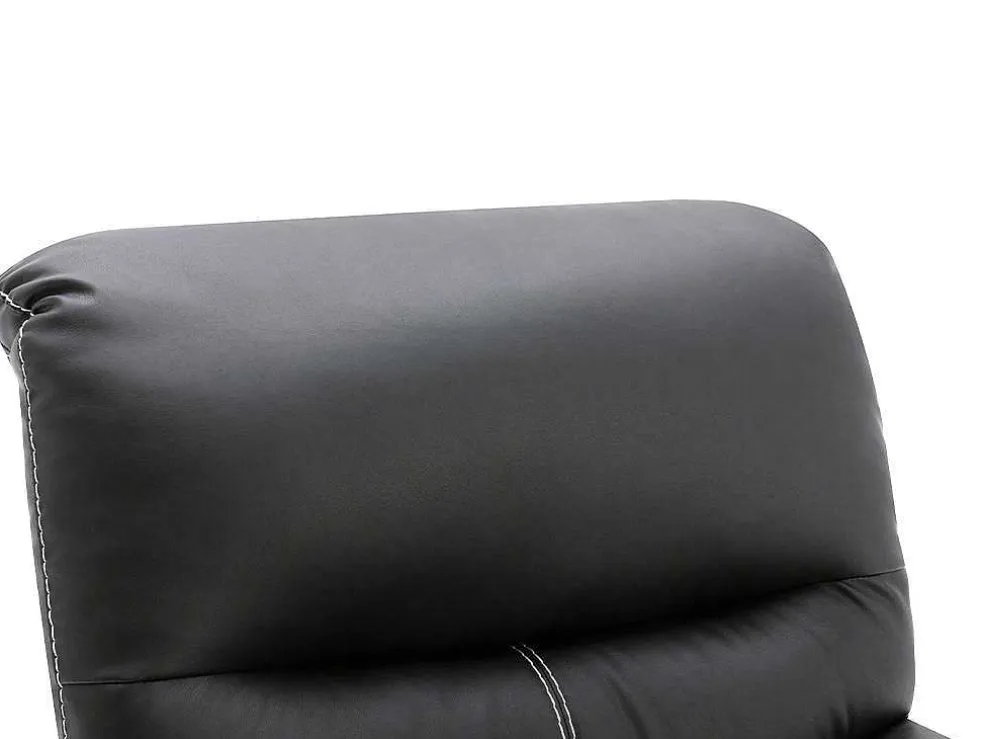 Relaxfauteuil Canby - Kunstleer - Zwart