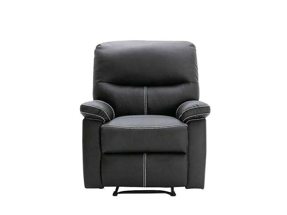Relaxfauteuil Canby - Kunstleer - Zwart