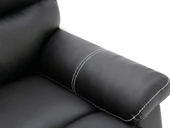Relaxfauteuil Canby - Kunstleer - Zwart