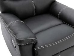 Relaxfauteuil Canby - Kunstleer - Zwart