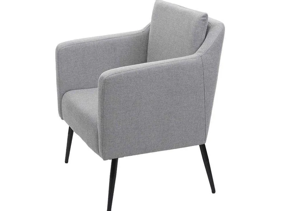 Relaxfauteuil Mcw-H93A, Stof/Textiel Lichtgrijs